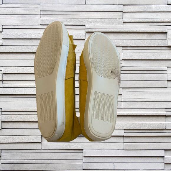 Yellow Faux Suede Slip On Shoes Sz. 11 - Picture 8 of 8